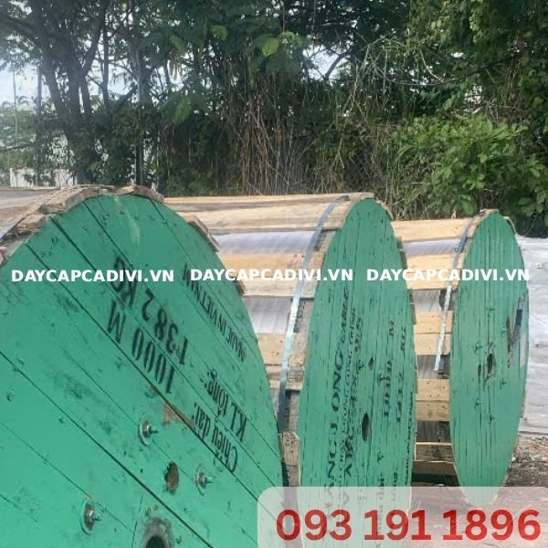 Hình ảnh thực tế các cuộn cáp nhôm vặn xoắn LV ABC Thăng Long tại dự án